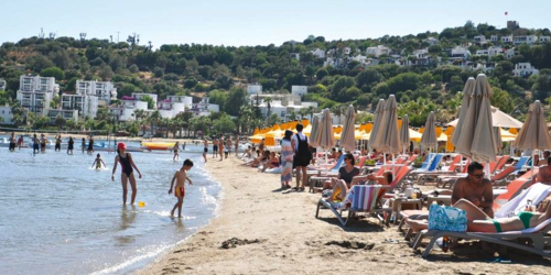 The beach