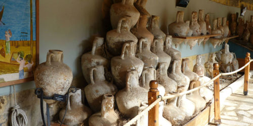 Amphores au musée d'archéologie sous-marine de Bodrum