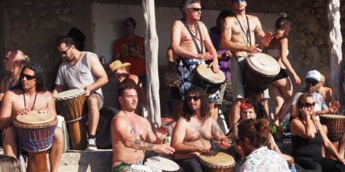 SUNSET DRUMMING RITUAL - Cala Benirràs - Ibiza