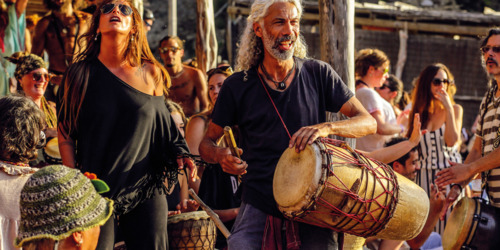 SUNSET DRUMMING RITUAL - Cala Benirràs - Ibiza