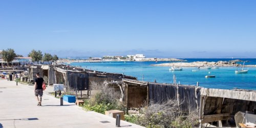 Formentera's Es Pujols frontsea