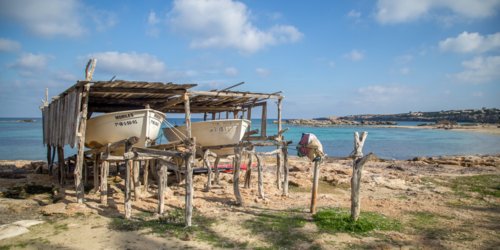 bateaux de pêcheurs à Es Pujols