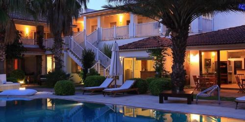 The pool by night