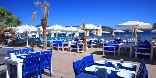 The beach