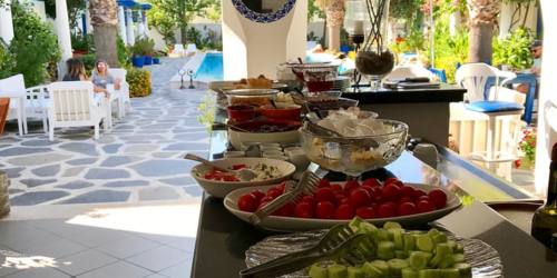 The breakfast buffet