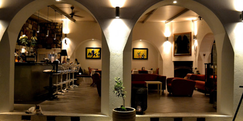 The bar area