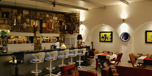 The bar area