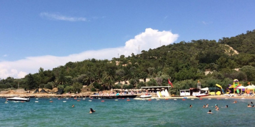 The beach