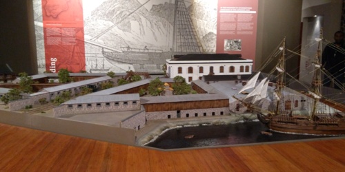 Aapravasi Ghat - model of the original place