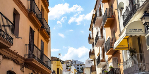 Ruelles de la vieille ville d'Ibiza