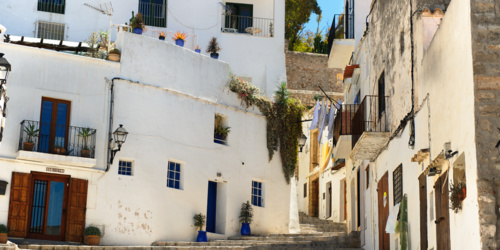 Ruelles de la vieille ville d'Ibiza