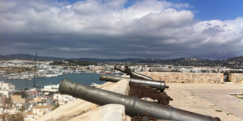 Canons de défense des remparts Dalt Vila - Ville d'Ibiza