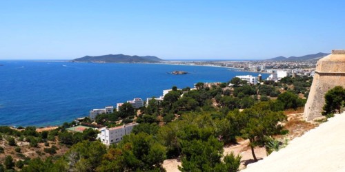Vue des remparts du Dalt Vila - Ville d'Ibiza