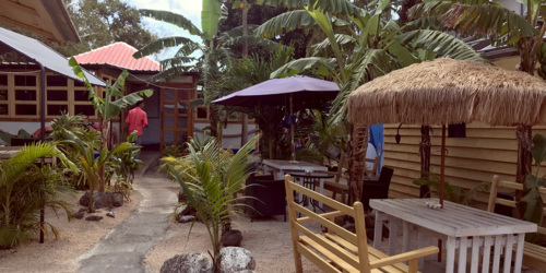 La Cabane du Pecheur en face de l'entrée du Bazar de Grand Baie