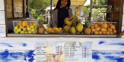 Fresh Fruit Juices at la Cabane du Pecheur - Grand Baie