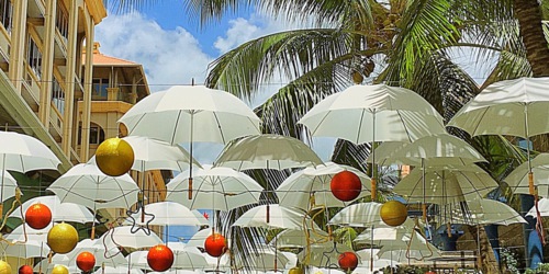 White Umbrellas Waterfront