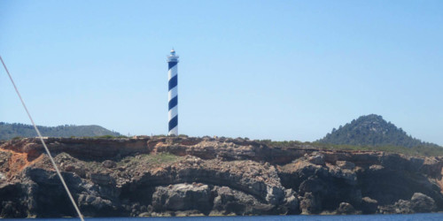 Le phare de Punta d’es Moscarter à Ibiza