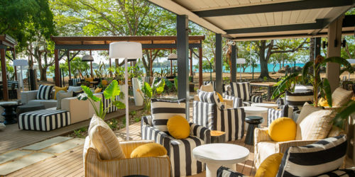 N'joy Restaurant in Grand Bay - on La Cuvette beach