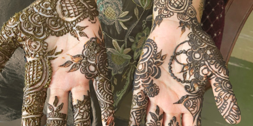 Henna art by Saranah, Mauritius