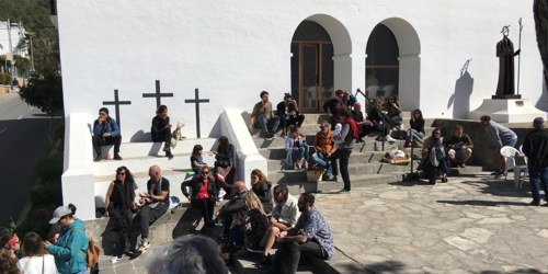 Sunday market in San Juan de Labritja, Ibiza