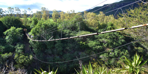 Pont suspendu Tyrodrig à Rodrigues