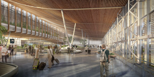 Main hall in Roland Garros airport in 2022
